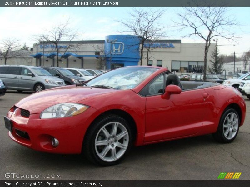 Pure Red / Dark Charcoal 2007 Mitsubishi Eclipse Spyder GT