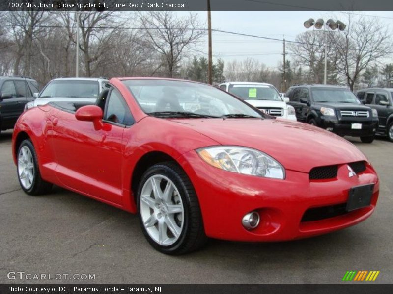 Pure Red / Dark Charcoal 2007 Mitsubishi Eclipse Spyder GT