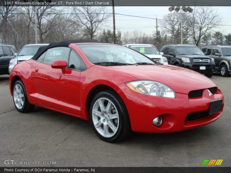 Pure Red / Dark Charcoal 2007 Mitsubishi Eclipse Spyder GT