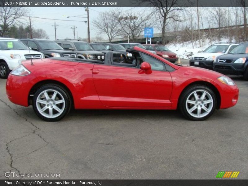 Pure Red / Dark Charcoal 2007 Mitsubishi Eclipse Spyder GT