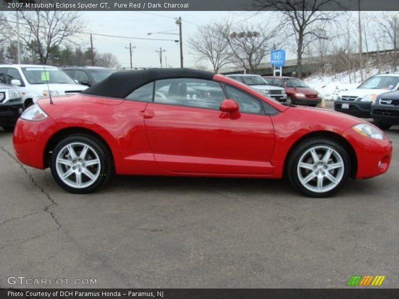 Pure Red / Dark Charcoal 2007 Mitsubishi Eclipse Spyder GT