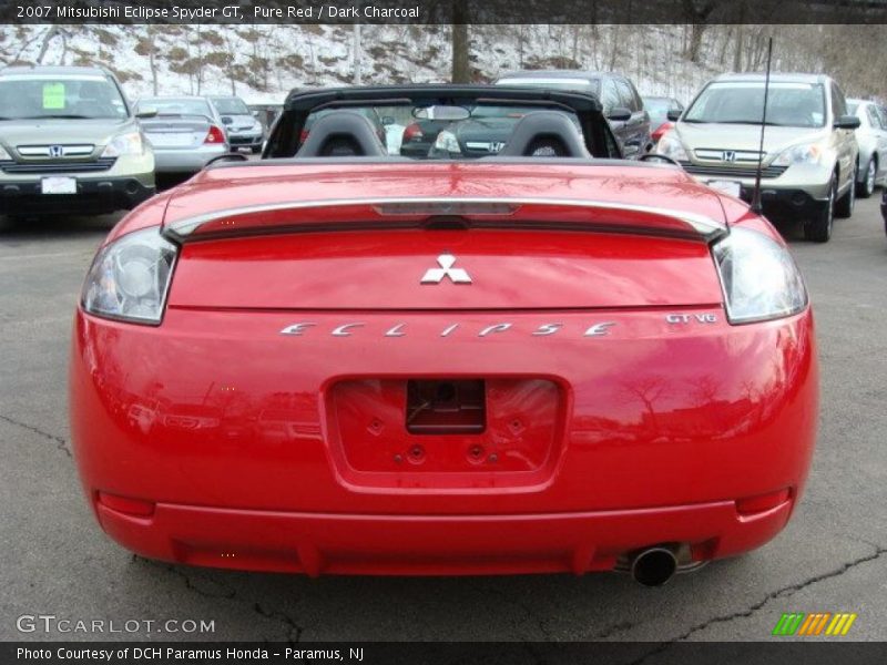Pure Red / Dark Charcoal 2007 Mitsubishi Eclipse Spyder GT