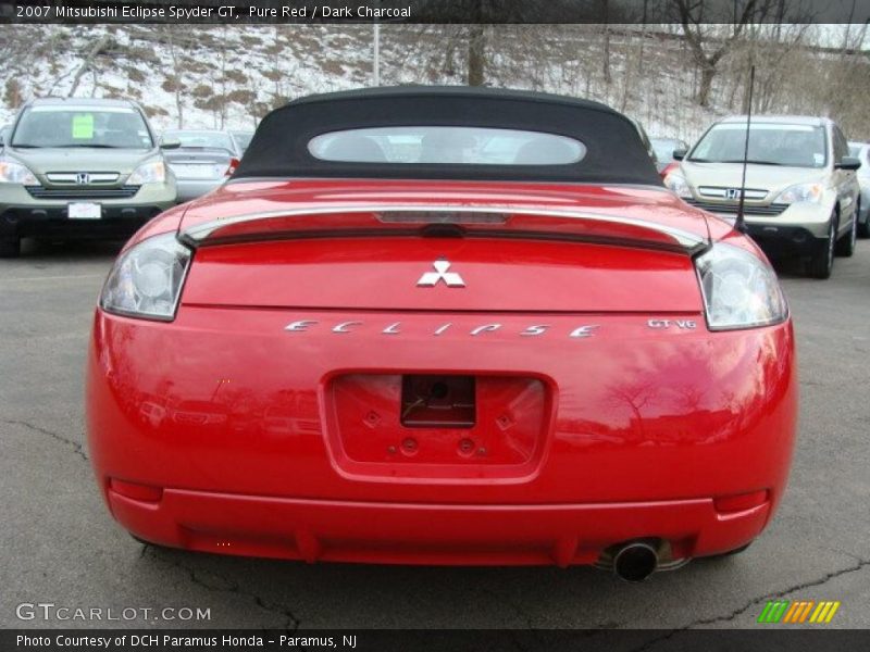 Pure Red / Dark Charcoal 2007 Mitsubishi Eclipse Spyder GT