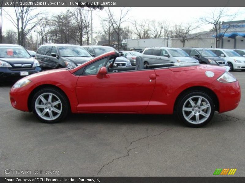 Pure Red / Dark Charcoal 2007 Mitsubishi Eclipse Spyder GT
