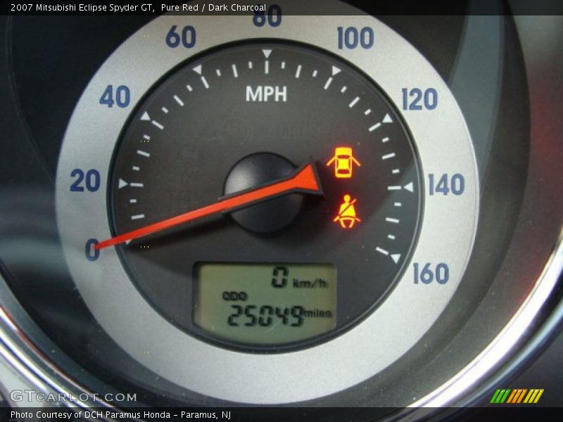 Pure Red / Dark Charcoal 2007 Mitsubishi Eclipse Spyder GT