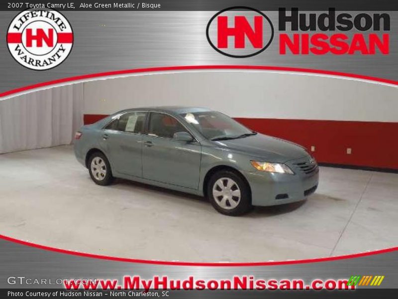 Aloe Green Metallic / Bisque 2007 Toyota Camry LE