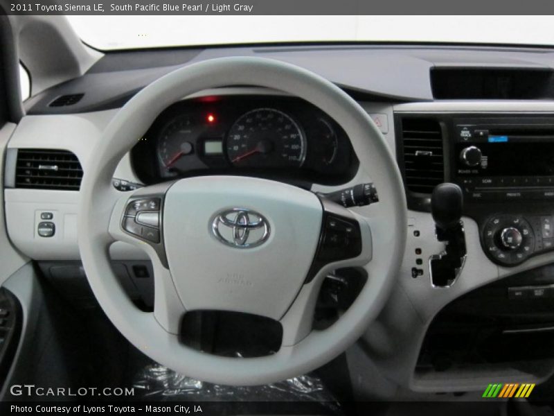 South Pacific Blue Pearl / Light Gray 2011 Toyota Sienna LE