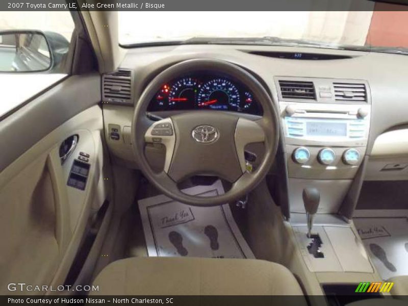 Aloe Green Metallic / Bisque 2007 Toyota Camry LE
