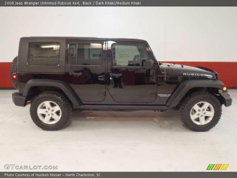 Black / Dark Khaki/Medium Khaki 2008 Jeep Wrangler Unlimited Rubicon 4x4