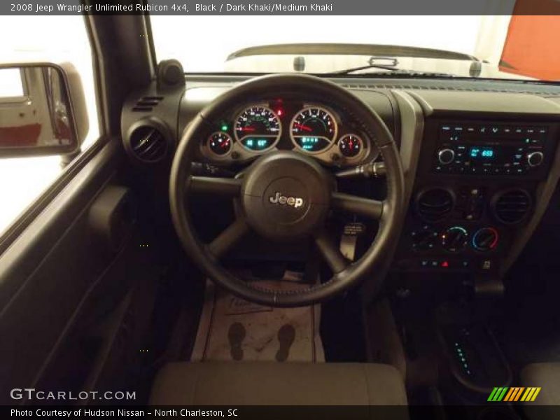 Black / Dark Khaki/Medium Khaki 2008 Jeep Wrangler Unlimited Rubicon 4x4
