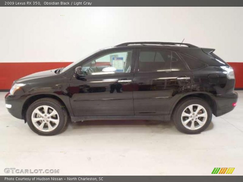 Obsidian Black / Light Gray 2009 Lexus RX 350