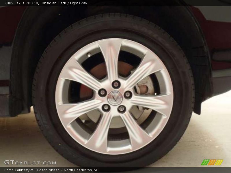 Obsidian Black / Light Gray 2009 Lexus RX 350
