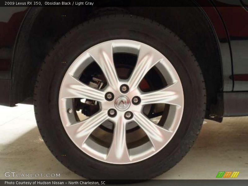 Obsidian Black / Light Gray 2009 Lexus RX 350