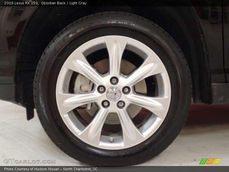 Obsidian Black / Light Gray 2009 Lexus RX 350