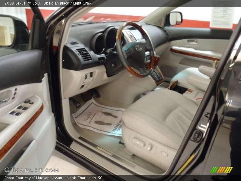 Obsidian Black / Light Gray 2009 Lexus RX 350