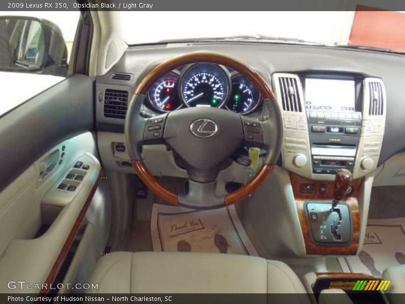 Obsidian Black / Light Gray 2009 Lexus RX 350