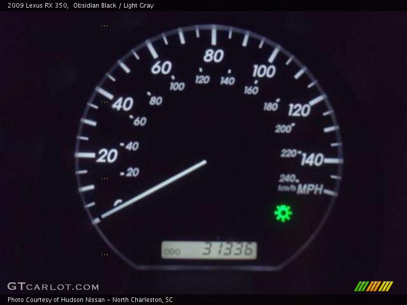 Obsidian Black / Light Gray 2009 Lexus RX 350