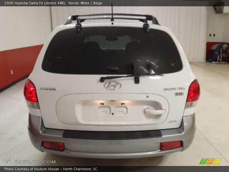 Nordic White / Beige 2006 Hyundai Santa Fe Limited 4WD
