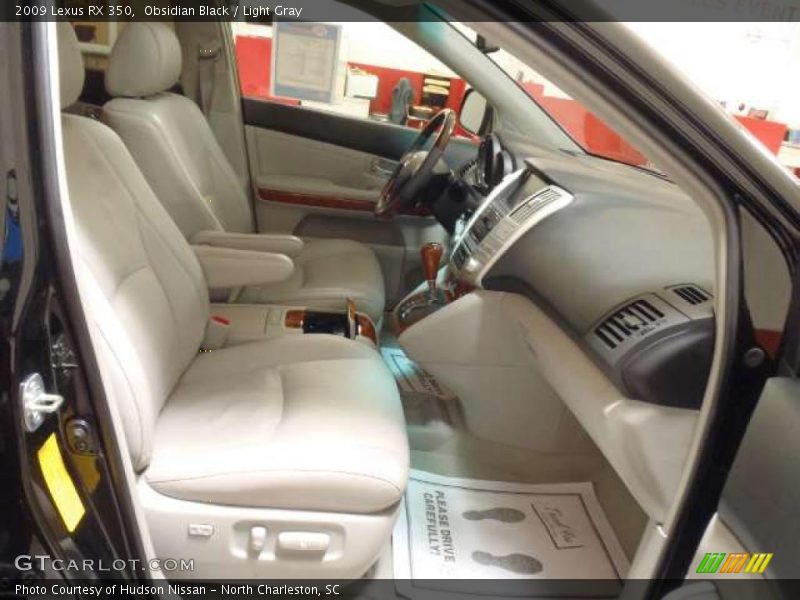 Obsidian Black / Light Gray 2009 Lexus RX 350