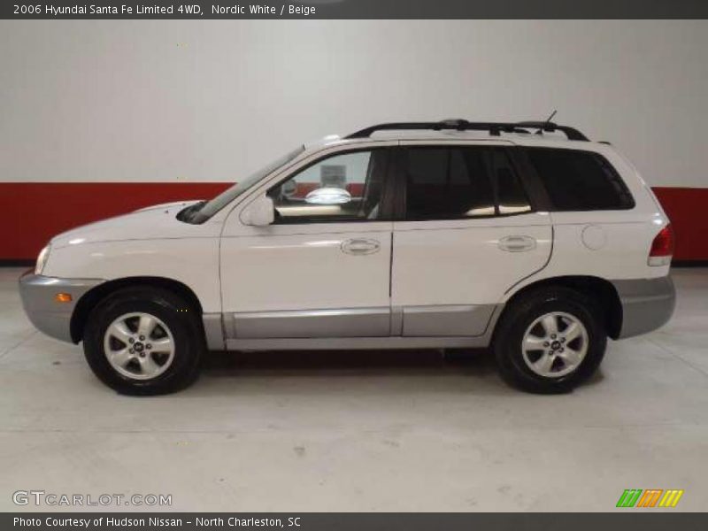 Nordic White / Beige 2006 Hyundai Santa Fe Limited 4WD