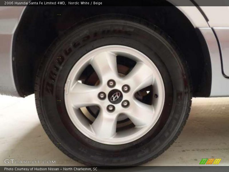 Nordic White / Beige 2006 Hyundai Santa Fe Limited 4WD