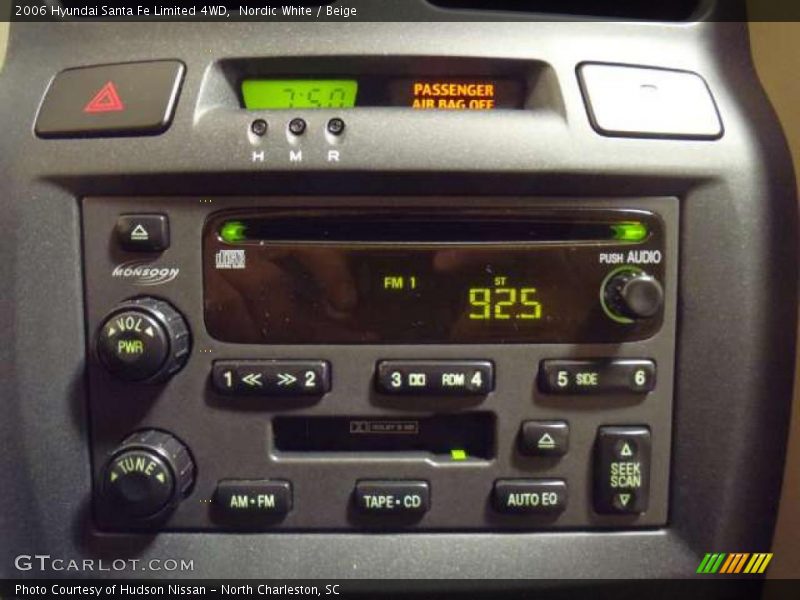 Controls of 2006 Santa Fe Limited 4WD