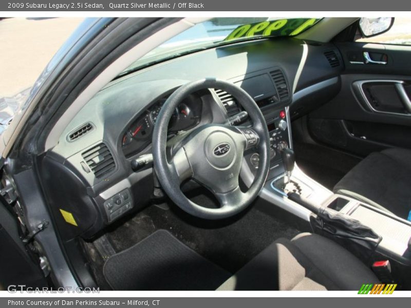 Quartz Silver Metallic / Off Black 2009 Subaru Legacy 2.5i Sedan
