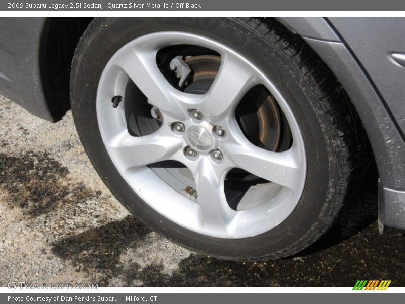 Quartz Silver Metallic / Off Black 2009 Subaru Legacy 2.5i Sedan