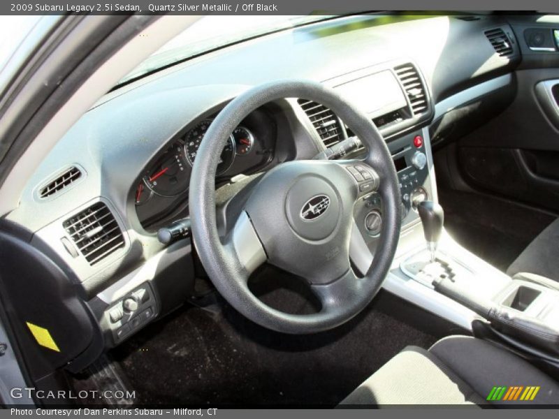 Quartz Silver Metallic / Off Black 2009 Subaru Legacy 2.5i Sedan
