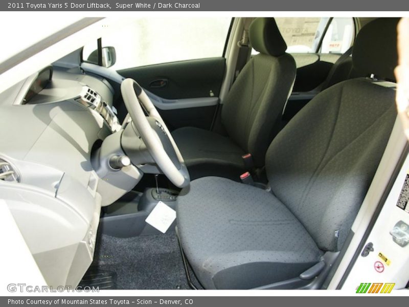  2011 Yaris 5 Door Liftback Dark Charcoal Interior