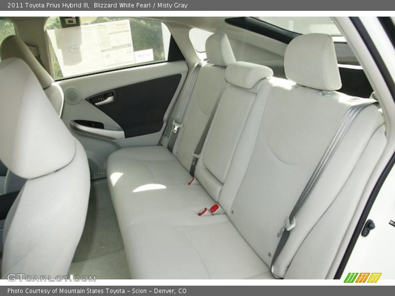Blizzard White Pearl / Misty Gray 2011 Toyota Prius Hybrid III