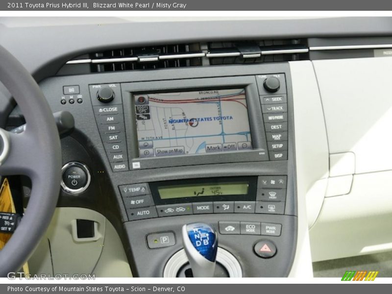 Blizzard White Pearl / Misty Gray 2011 Toyota Prius Hybrid III