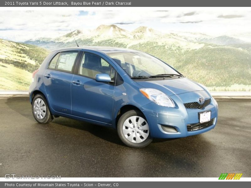 Front 3/4 View of 2011 Yaris 5 Door Liftback