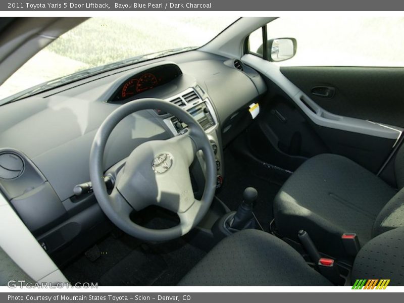  2011 Yaris 5 Door Liftback Dark Charcoal Interior