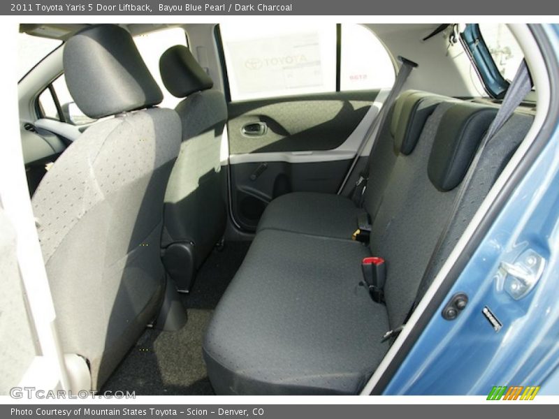  2011 Yaris 5 Door Liftback Dark Charcoal Interior