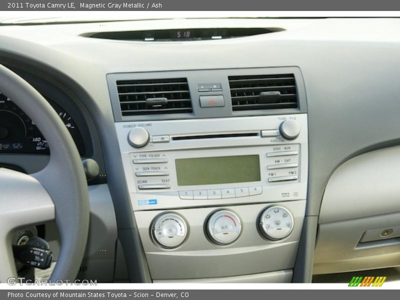 Magnetic Gray Metallic / Ash 2011 Toyota Camry LE