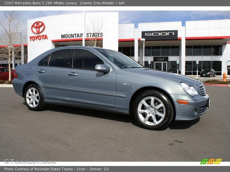 Granite Grey Metallic / Ash 2007 Mercedes-Benz C 280 4Matic Luxury