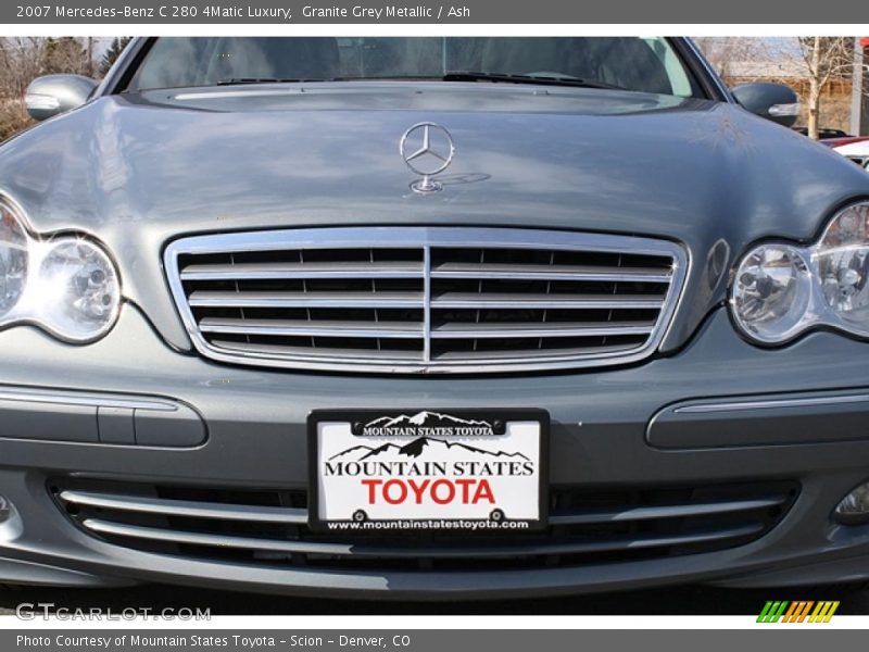 Granite Grey Metallic / Ash 2007 Mercedes-Benz C 280 4Matic Luxury