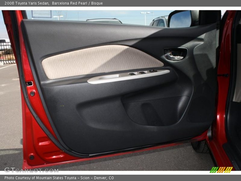 Barcelona Red Pearl / Bisque 2008 Toyota Yaris Sedan