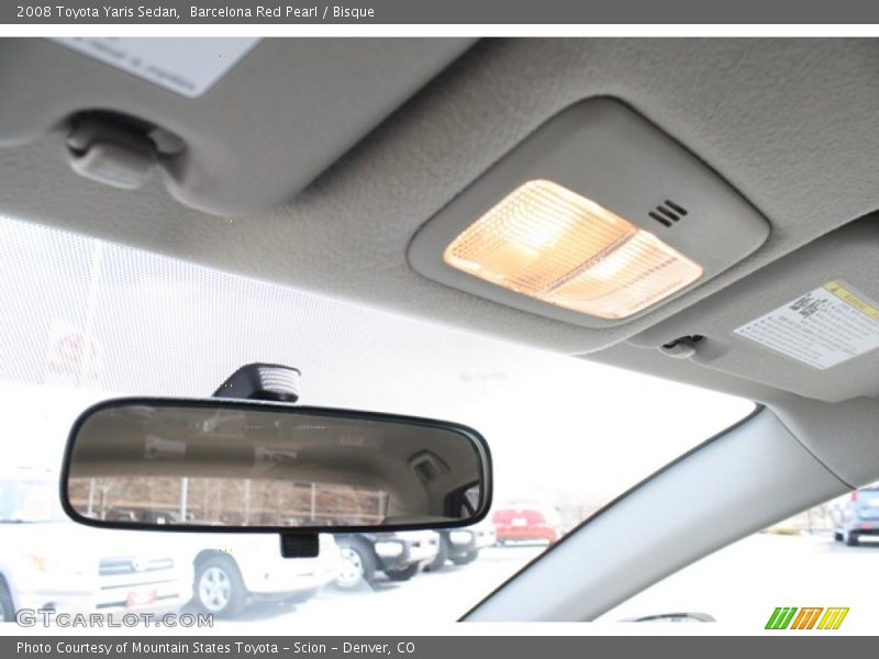 Barcelona Red Pearl / Bisque 2008 Toyota Yaris Sedan