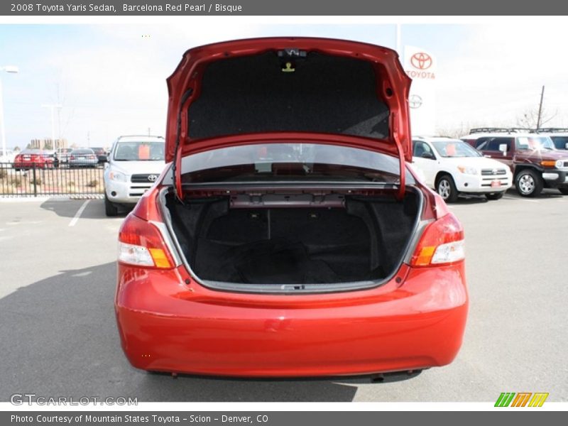 Barcelona Red Pearl / Bisque 2008 Toyota Yaris Sedan