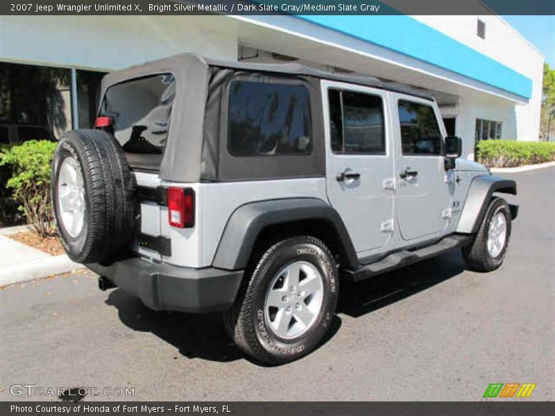 Bright Silver Metallic / Dark Slate Gray/Medium Slate Gray 2007 Jeep Wrangler Unlimited X