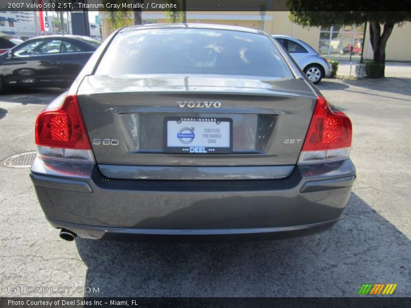 Titanium Gray Metallic / Graphite 2007 Volvo S60 2.5T