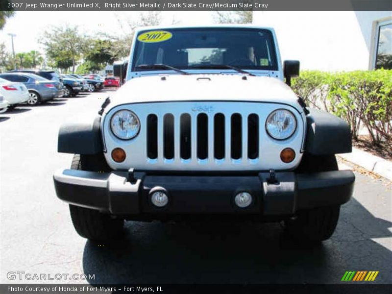 Bright Silver Metallic / Dark Slate Gray/Medium Slate Gray 2007 Jeep Wrangler Unlimited X