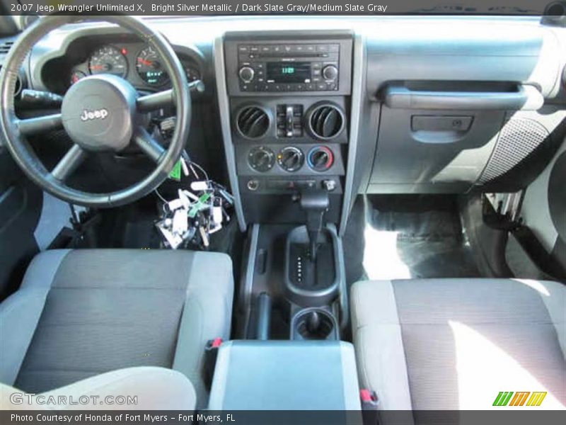 Bright Silver Metallic / Dark Slate Gray/Medium Slate Gray 2007 Jeep Wrangler Unlimited X