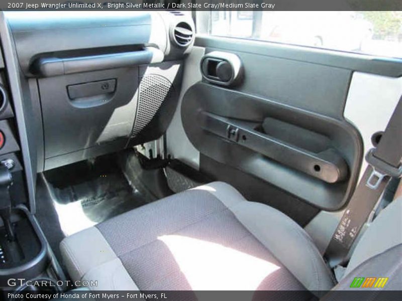 Bright Silver Metallic / Dark Slate Gray/Medium Slate Gray 2007 Jeep Wrangler Unlimited X
