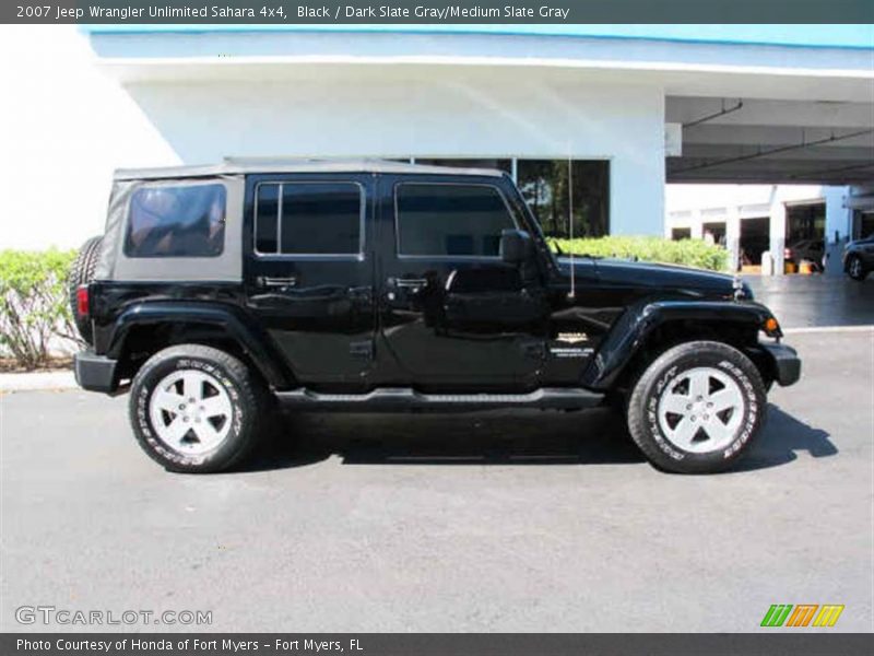 Black / Dark Slate Gray/Medium Slate Gray 2007 Jeep Wrangler Unlimited Sahara 4x4