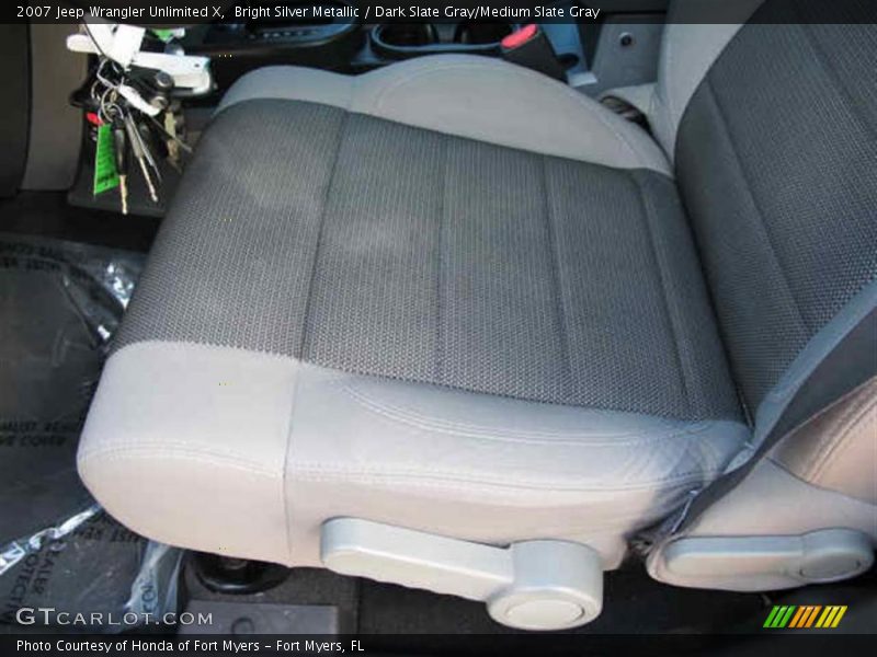 Bright Silver Metallic / Dark Slate Gray/Medium Slate Gray 2007 Jeep Wrangler Unlimited X