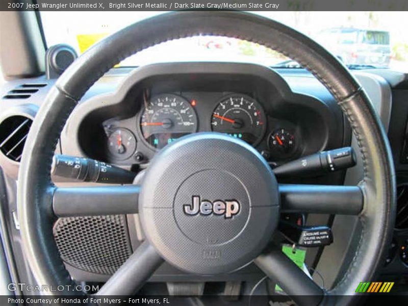 Bright Silver Metallic / Dark Slate Gray/Medium Slate Gray 2007 Jeep Wrangler Unlimited X
