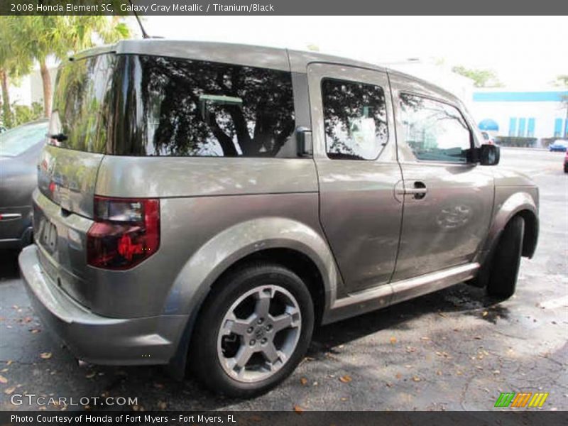 Galaxy Gray Metallic / Titanium/Black 2008 Honda Element SC